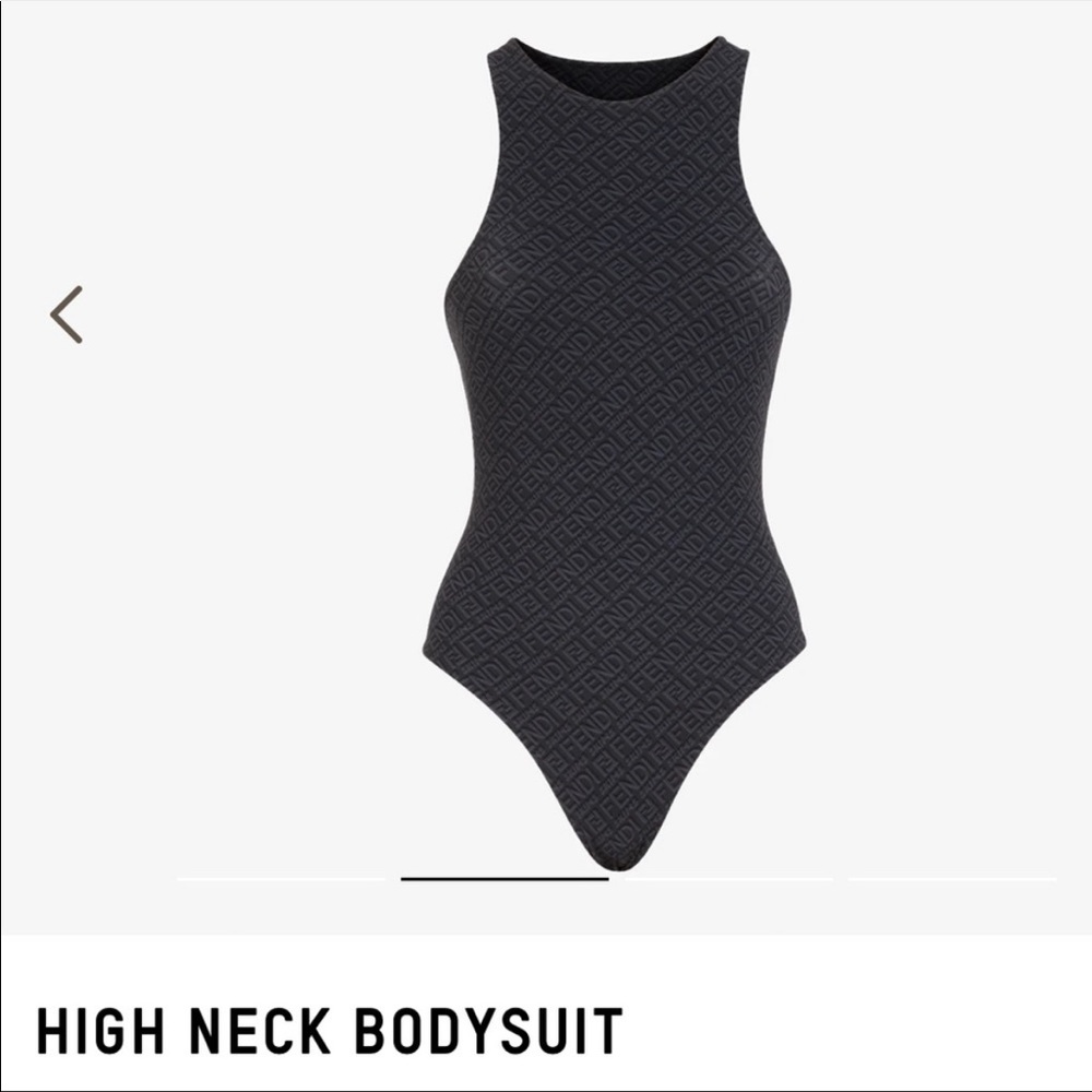 Fendi Skims black high neck bodysuit